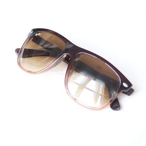 Ray Ban Wayfarer Boyfriend Sunglasses Brown